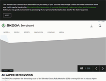 Tablet Screenshot of media.skoda-auto.com