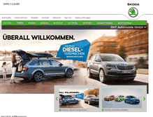 Tablet Screenshot of dht-automobile.skoda-auto.de