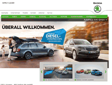 Tablet Screenshot of ertlgruppe.skoda-auto.de