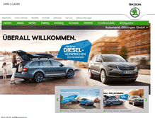 Tablet Screenshot of goettingen.skoda-auto.de