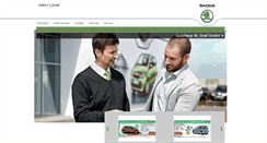 Desktop Screenshot of fuerth.skoda-auto.de