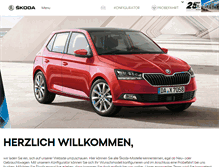 Tablet Screenshot of moenchhof.skoda-auto.de