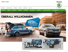 Tablet Screenshot of krion.skoda-auto.de