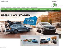 Tablet Screenshot of kosian.skoda-auto.de