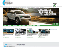 Tablet Screenshot of comercialdelreal.skoda-auto.cl