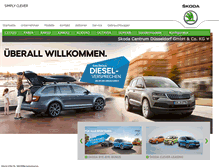 Tablet Screenshot of centrum-duesseldorf.skoda-auto.de