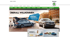 Desktop Screenshot of muenster.skoda-auto.de