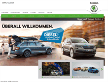 Tablet Screenshot of jaeger-keppel.skoda-auto.de