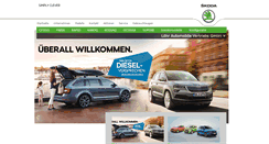 Desktop Screenshot of kempen.skoda-auto.de