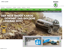 Tablet Screenshot of acc.skoda-auto.de