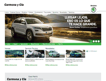 Tablet Screenshot of carmonaycia.skoda-auto.cl