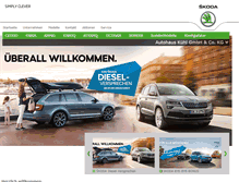 Tablet Screenshot of gifhorn.skoda-auto.de