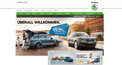 Desktop Screenshot of leipzig.skoda-auto.de